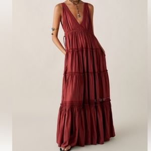 Zara Limited Edition Studio Maxi Embroidered Dress
